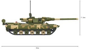 COGO® 3384 | lego-kompatibilis építőjáték | 780 db építőkocka | Nagy élethű tank