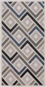 Szőnyeg teraszra vagy erkélyre Shift rombusz szürke-sötétkék 80x150cm