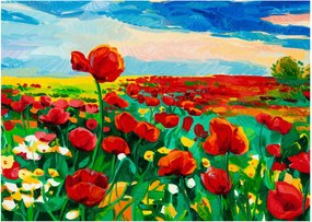 Kép egy mező mákkal (70x50 cm)