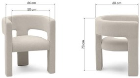 Világosszürke design fotel ALPAH LOOP