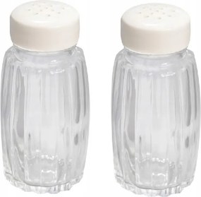Sószóró Borsszóró Practic színtelen, fehér 2db fűszertartó