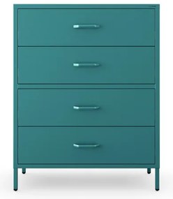 Komód CARLA , 800 x 1015 x 400 mm, Modern: tengerszínű