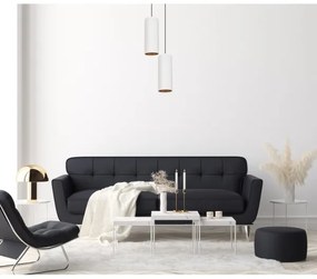 AVALO függeszték 2xE27/60W/230V, 20 cm, fehér/rezes