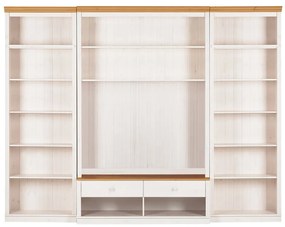 Fehér borovi fenyő nappali bútor szett 288x223 cm Anita – Støraa