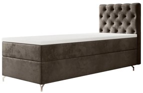 FESTER kárpitozott boxspring ágy, 90x200, Monolith 15, jobb