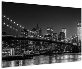 A New York-i Brooklyn-híd képe (90x60 cm)