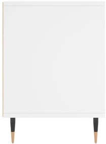 Fehér szerelt fa éjjeliszekrény 40 x 35 x 50 cm