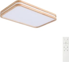 BRILAGI - LED dimmelhető lámpatest MOLINA SQUARE LED/54W/230V tölgy 60x40 cm + távirányító