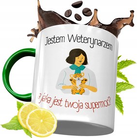 Zöld Bögre Állatorvosnak Születésnapi Ajándék fényképes nyomtatással