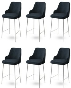 Enox Anthracite bárszék szett, 6 db