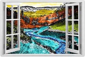 Poszterek 90x60 Tájkép képregény stílusban
