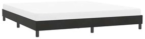 vidaXL fekete bársony ágykeret matrac nélkül 180x220 cm