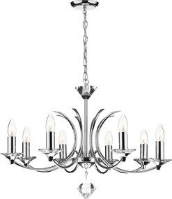 Dar Lighting klasszikus kristály csillár medusa csiszolt króm darmed0850
