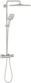 Grohe Rainshower System fali zuhanyrendszer termosztatikus keverővel szuperacél 26837dc0 G26837DC0