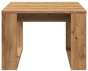 kézműves tölgy színű szerelt fa kisszekrény 50 x 50 x 35 cm