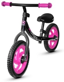 Gyerek futóbicikli Rower - Fekete/pink