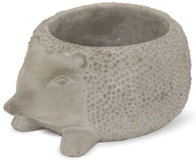 Cyrus design szürke süni formájú virágtartó kaspó 8,5x18,5x14cm