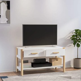 fehér szerelt fa TV-szekrény 82x38x45 cm
