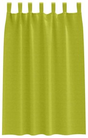 Függönyök függönyökkel 2 pcs Alma zöld 175x140cm Poliészter