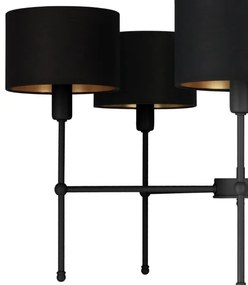 MADELA rúdon szerelt csillár 5xE14/40W/230V fekete