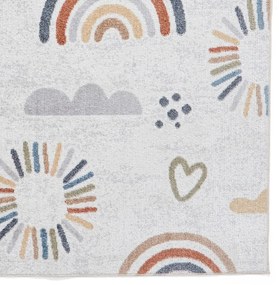 Krémszínű gyerek szőnyeg 80x150 cm Vida Kids Rainbow – Think Rugs