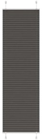 pliszírozott redőny fekete 65x200 cm szövetszélesség 64,4 cm