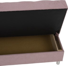 Kihúzható kanapé, rózsaszín, ALADA