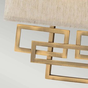 Hinkley Lighting LANZA HK-LANZA2-BR Fali lámpa 2x60W/E14