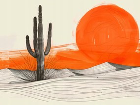 Poszter 20x15cm Saguaro kaktusz