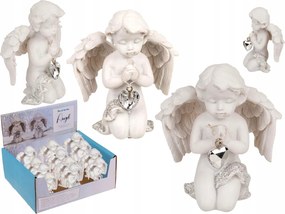 Térdelő Angyalka Figura Szív Kristály Ajándék