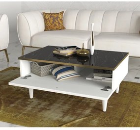 Kávésasztal RAVENNA 60x90 cm fehér