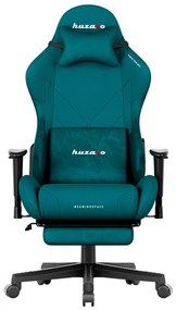 Gamer szék, Force lábtartóval Teal
