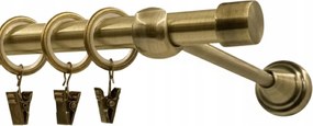 Függönykarnis Szimpla Fém 16 mm Arany Antik 140 cm