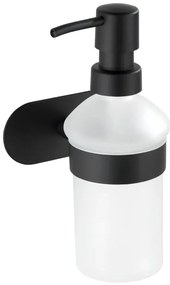 Matt fekete öntapadós rozsdamentes acél fürdőszobai kiegészítő szett Orea – Wenko