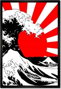 Poszterek keretben 40x60 Japán Kamikaze