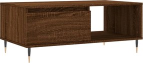 vidaXL barna tölgyszínű szerelt fa dohányzóasztal 90x50x36,5 cm