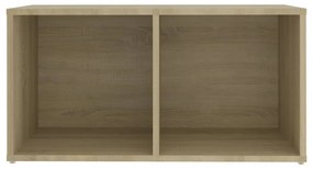 4 db sonoma tölgy színű szerelt fa TV-szekrény 72x35x36,5 cm