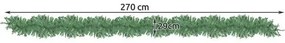 Karácsonyfa girland 2,7 m magas, Ruhhy 22323