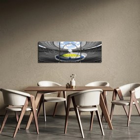 Kép - futballstadion (órával) (90x30 cm)