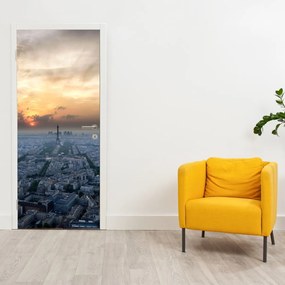 Fotótapéta ajtóra - Párizs felülről (95x205cm)