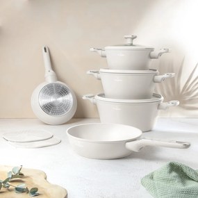 BerlingerHaus Sahara Marble titánbevonatú edénykészlet, 10 darabos