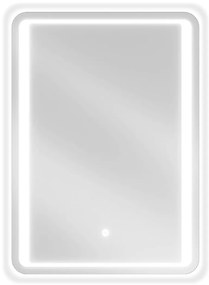Mexen Zusa, LED fürdoszobai tükör háttérvilágítással 50x70 cm, 6000K, páramentes, 9808-050-070-611-00