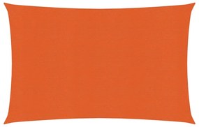 narancssárga HDPE napvitorla 160 g/m² 2,5 x 4 m