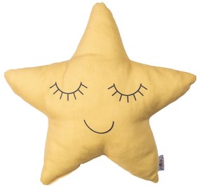 Pillow Toy Star sárga pamut keverék gyerekpárna, 35 x 35 cm - Mike & Co. NEW YORK