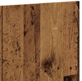 antik fa színű szerelt fali fejtámla 240 x 1,5 x 80 cm