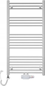 Fürdőszobai dekoratív víz-elektromos radiátor 1200x600 fehér létra