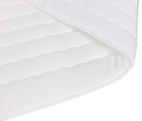 Franciaágy 140 cm Moritena (krém) (ágyráccsal és matraccal) (tárolóhellyel). 1104178