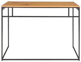 Vita íróasztal, tölgyhatású fekete vázzal 100x45x75 cm