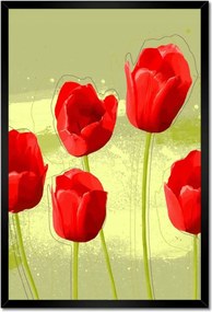 Poszterek keretben 40x60 Pipacsok Absztrakt