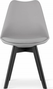 AKCIÓ világosszürke BALI MARK szék fekete lábakkal II. osztály